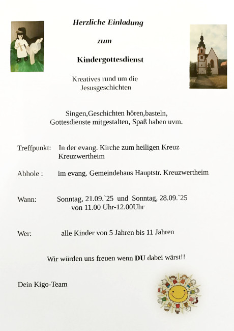 Kindergottesdienste im September 2025