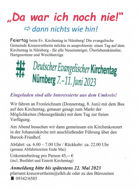 Plakat Kirchentag